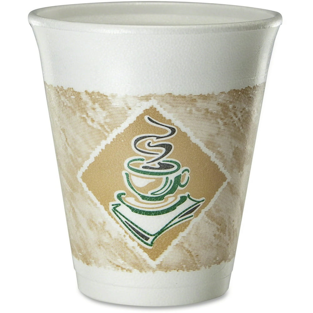 Dart, DCC8X8G, 8oz Hot/Cold Foam Cups, 1000 / Carton