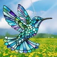 thumbnail image 2 of geerera Hummingbird Acrylic Sun Catcher, Decorative Wall Pendant, Colorful Outdoor Hanging Ornament, Suitable for Porch, Garden, Window Decor, 2 of 8