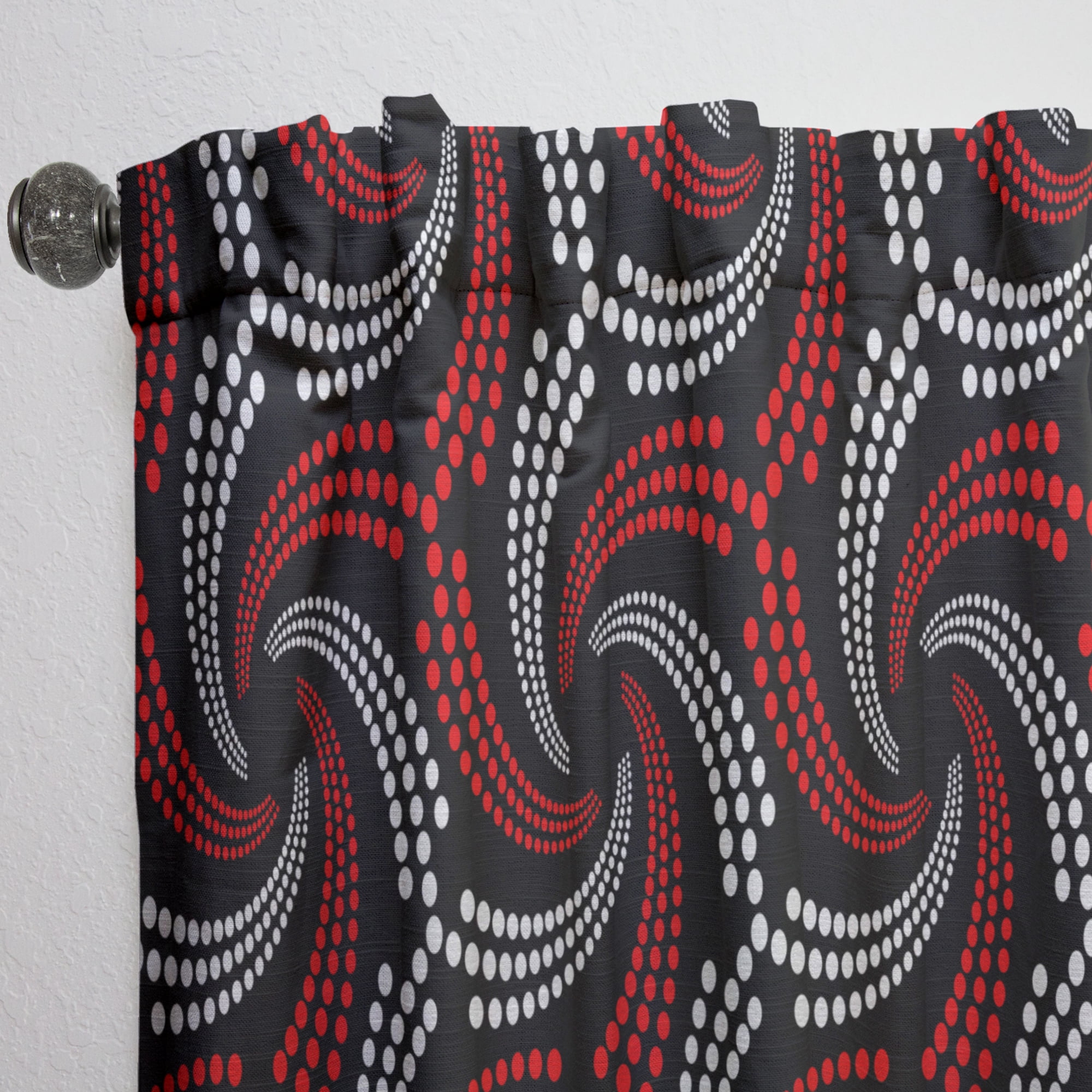 Designart 'Bituminous Impressions VII' Mid-Century Modern Curtain Panel