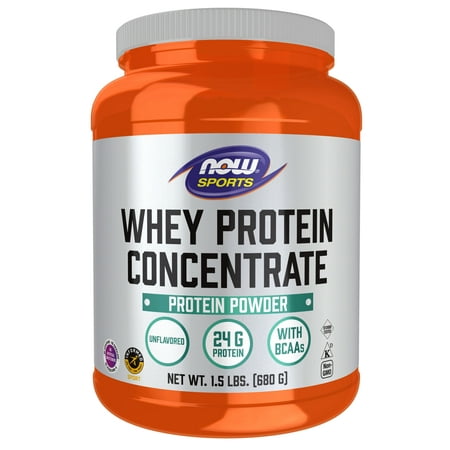 UPC 733739022981 product image for NOW Sports Nutrition  Whey Protein Concentrate  24g with BCAAs  Unflavored Powde | upcitemdb.com