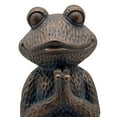 thumbnail image 2 of 17 Inch Resin Hammered Sitting Frog Accent Decor, Joined Hands, Bronze-Saltoro Sherpi, 2 of 4