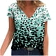 thumbnail image 1 of Camisetas con estampado floral con cuello en V para mujer Blusas femeninas cómodas a la moda Tops OAVQHLG3B Store  lin121212, 1 of 4