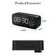 thumbnail image 4 of Reloj despertador con radio digital y altavoz Bluetooth con pantalla LED de hora y alarma y superficie de espejo para escritorio, 4 of 9