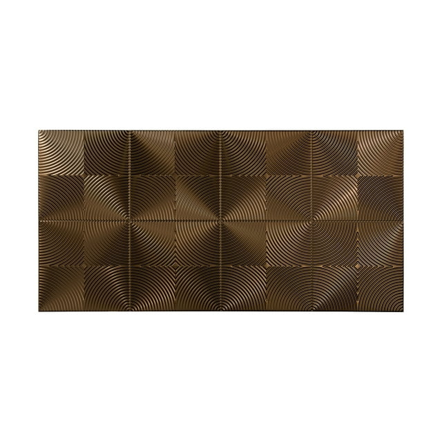 FASÄDE Easy Installation Echo Oil Rubbed Bronze Wall Panel (4' x 8' Panel)