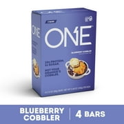 One Blueberry Cobbler Protein Bar, 20g Protein, 2.12 oz., 4 Count