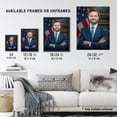 thumbnail image 3 of Artery8 United States 50th Vice President JD Vance Portrait Man Cave Extra Large XL Wall Art Poster Print, 3 of 3