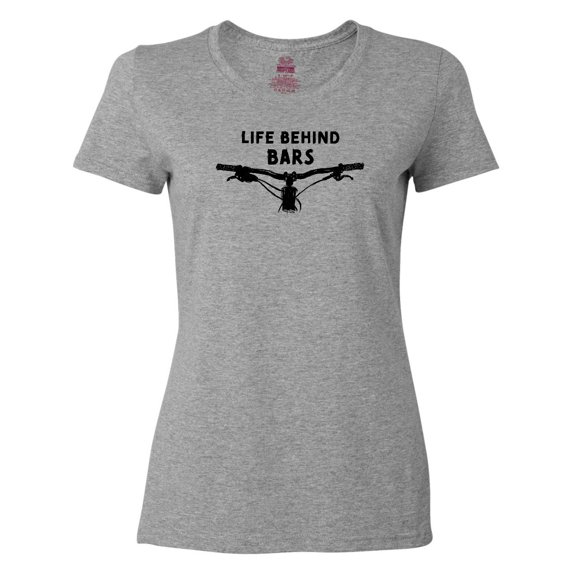 Inktastic Life Behind Bars Mountain Bike Women's T-Shirt