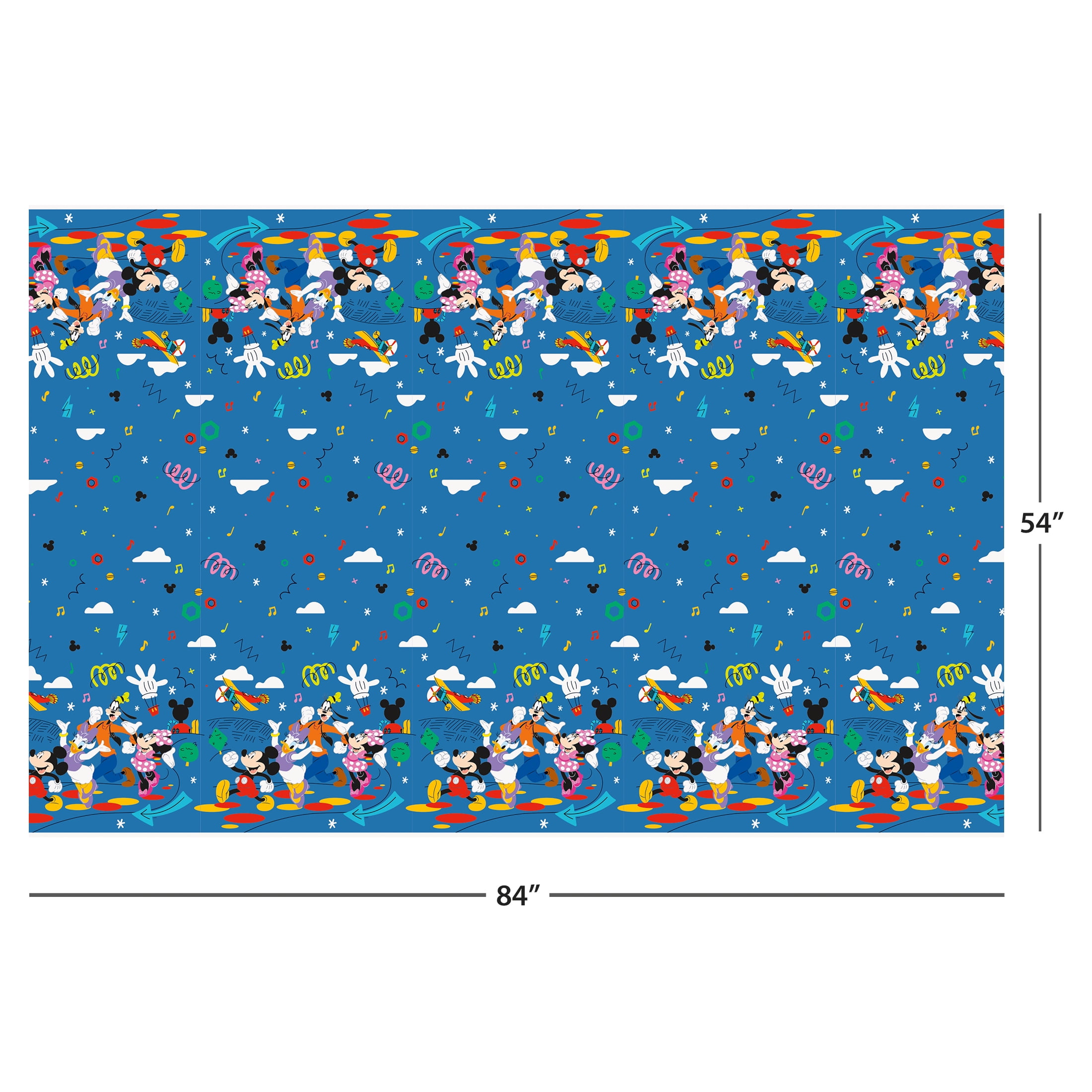 1 ct. Mickey & Friends Tablecover 54" x 84"