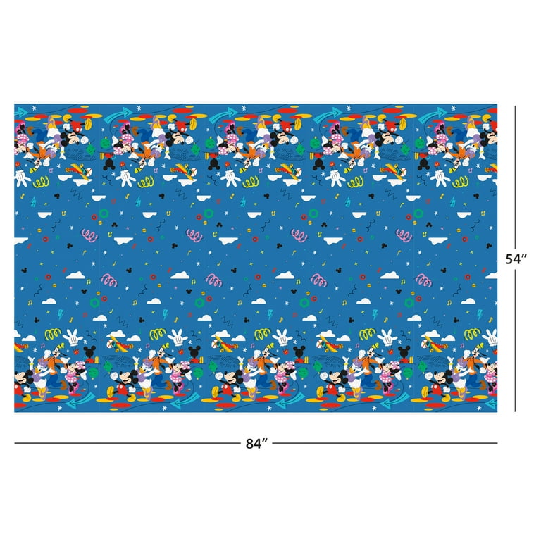 Mickey Mouse Clubhouse Rectangular Plastic Tablecloth 54x84 for
