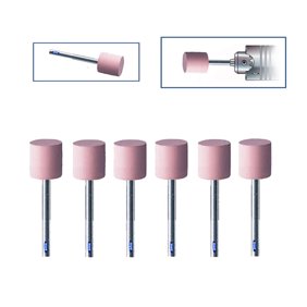 Mounted Silicone Pink Cylinders Extra Fine Grit PK 6 Jewelry Flexshaft Rotary