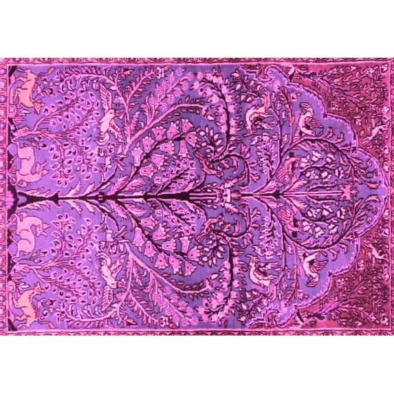Ahgly Company Indoor Rectangle Persian Pink Traditional Area Rugs, 2' x 4'