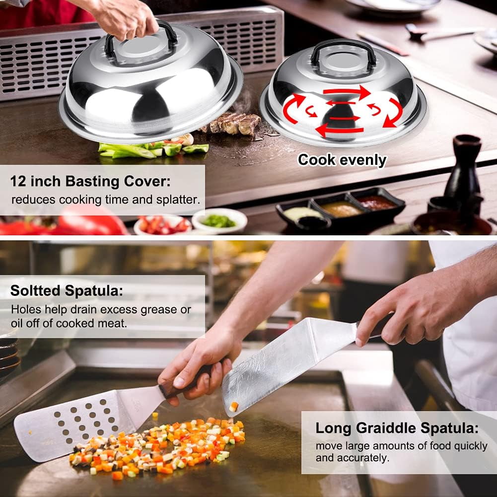 Beloadence 144-Piece Griddle Accessories Kit for Blackstone photo 5