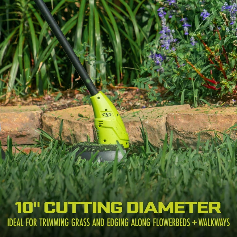 Free Shipping Sun Joe 24V Cordless Lightweight 10 inch Stringless Grass Trimmer 2.0 Ah Battery Charger Walmart