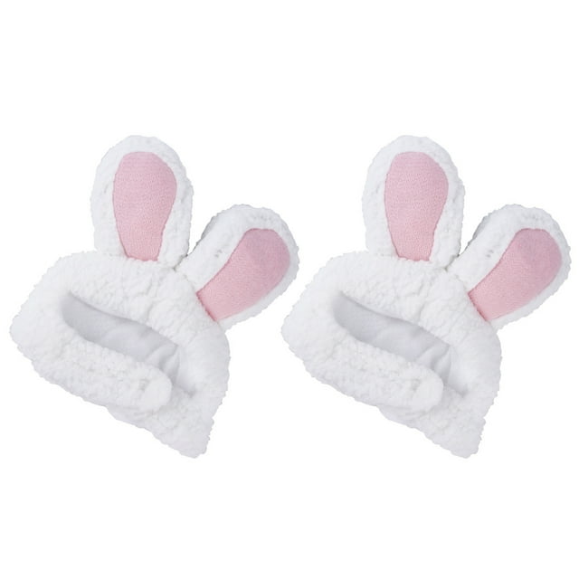 BEADCEST 2Pcs Pet Funny Hat Cat Caps Pink for Pet Owners