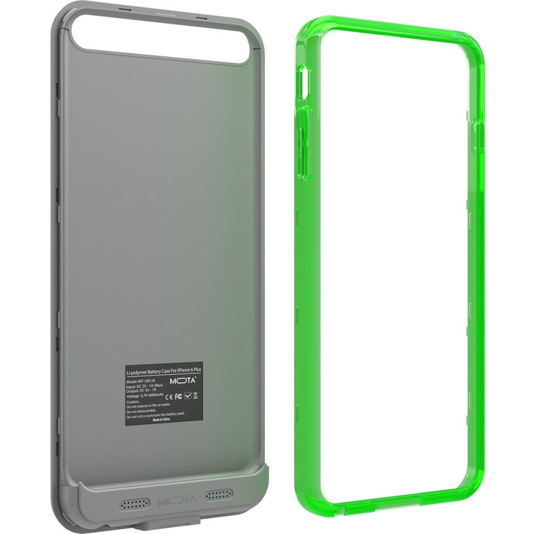 MOTA TAMO 2400 mAh Extended Battery Case for iPhone 6 6S Green