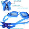 thumbnail image 3 of Deago Swim Goggles No Leaking Anti Fog UV Protection Swimming Goggles for Men Women Adult Youth Kids with Free Protection Case, 3 of 6