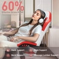 thumbnail image 4 of HLDIRECT Gaming Chair with Footrest, Massage Leather Game Chair, Ergonomic Gamer Chair with Lumbar Support & Headrest for Adults,White & Red, 4 of 6