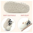 thumbnail image 6 of Barerun Toddler Boys Girls Slippers House Shoe Winter Fuzzy Slippers for Kids Beige Size 6, 6 of 8