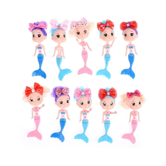 DEBGFS Children's Little Bobby Mermaid Doll Doll‘s Birthday Salon Children's Toys