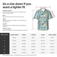 thumbnail image 5 of Fuzoiu Dogs Print Hawaiian Shirt for Men, Summer Beach Casual Short Sleeve Button Down Shirts, Men’s Beach Summer Shirts with Pocket,Small, 5 of 7