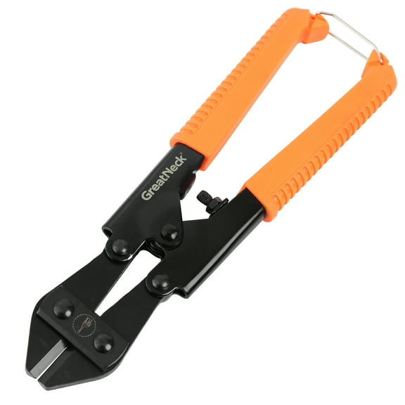 GreatNeck Forged Steel Bolt Cutters, Orange, 8 inch