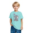 thumbnail image 3 of RXIRUCGD 2025 Vêtements d'Été pour Enfants T-shirt Imprimé Mode Mignon Col Rond Manches Courtes, 3 of 5