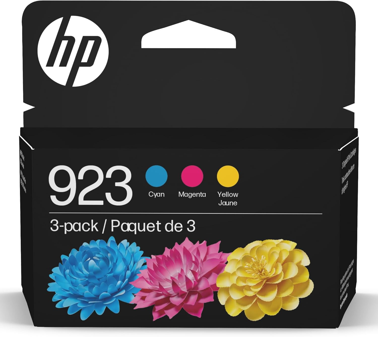 HP 923e EvoMore Black/ 923 Tri-Color Ink Cartridges (2-Pack) Works with Printer Series OfficeJet 8120, OfficeJet Pro 8130 Carbon Neutral C84QYLN (Sold without manufacturer warranty)