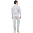 thumbnail image 7 of X-2 Mens Athletic Full Zip Fleece Tracksuit Jogging Sweatsuit Black Side Gray S, 7 of 7