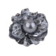 thumbnail image 1 of Broches para mujer con flor de diamantes de imitación, chapados en plata, hebilla para bufanda, clip, joyería negra, 1 of 6