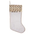 thumbnail image 1 of Calcetín navideño Vickerman, 48 cm, blanco, con lentejuelas, 1 of 4