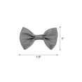 thumbnail image 2 of Uxcell 50Pcs Grey Bow Ties 1.5"x1" Mini Bowknot for Crafting Little Satin Bows Bulk, 2 of 6