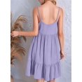 thumbnail image 4 of Women'S Summer Dress 2025 Spaghetti Strap Sleeveless V Neck Casual Swing Sundress  XXXL, 4 of 6