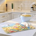 thumbnail image 6 of FREEAMG Dish Drying Mat Rustic Flowers Absorbent Dry Mats for Dishes Draining Pad for Kitchen Countertop 18" x 24", 6 of 7