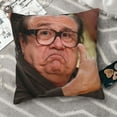 thumbnail image 6 of Danny Devito Approves Throw Pillow Covers 18"X18" Funny Meme Pillows Home Decor Pillowcase Bedroom Living Room Dormitory College Cushion Cover for Couch Sofa Bed, 6 of 6