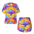 thumbnail image 5 of Lsque Magic Mushrooms Women's Short-Sleeved Pajama Set - 2 Piece Soft and Lightweight Sleepwear Set-4X-Large, 5 of 9