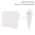 thumbnail image 1 of Soporte de conos de confeti de boda, bandeja de papel Kraft de pétalos de rosa, cono de confeti, decoración de boda, 1 of 4