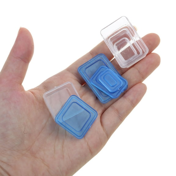 SDFGTstore 4pcs Mini 1:12 Dollhouse Miniature Lunch Box Fresh Keeping Box DIY Kitchen Model