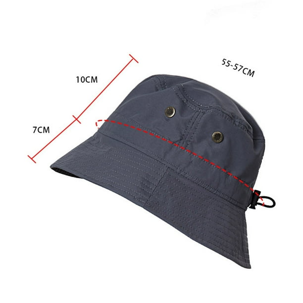QunButy Bucket Hat Women Sun Hat Wide Brim Protection Beach Hat Adjustable  Bucket Hat Summer Hats 