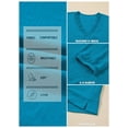 thumbnail image 3 of DOKOTOO Blouses for Women Dressy Casual Ruched V Neck Smocked Tops 3/4 Sleeve Loose Fit Shirts, 3 of 9
