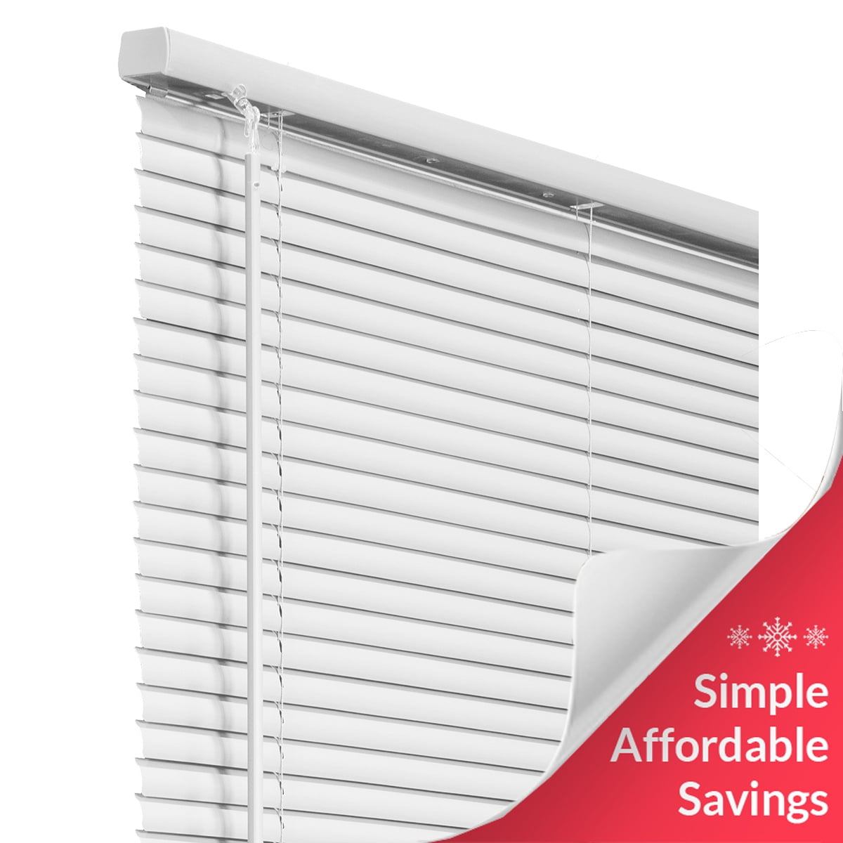 Chicology Cordless 1Inch Vinyl Mini Blinds