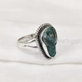 thumbnail image 3 of Natural Turquoise Ring, Rough Turquoise Ring, December Birthstone, Bohemian Ring, 925 Sterling Silver, Womens Ring, Christmas, Thanksgiving, Handmade, Statement Jewelry, Rough Gemstone Jewelry, 3 of 5