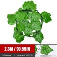 thumbnail image 1 of Amdohai Artificial Hanging Vines Green Leaves Greenery Plant Foliage for Home Kitchen, 1 of 9