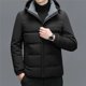 thumbnail image 2 of Invierno YXL-7783 Nuevo abrigo de plumas grueso y cálido informal de negocios con capucha desmontable corta blanca pato parka moda, 2 of 4