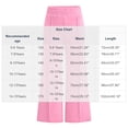 thumbnail image 4 of Falkdiz Girls Warm Fleece Sweatpants Sport Wide Leg Pockets Open Bottom Winter Pantalones Casual Relaxed fit Elastic Waist Pants for Girls , Pink , Size: 5-6 Years, 4 of 9