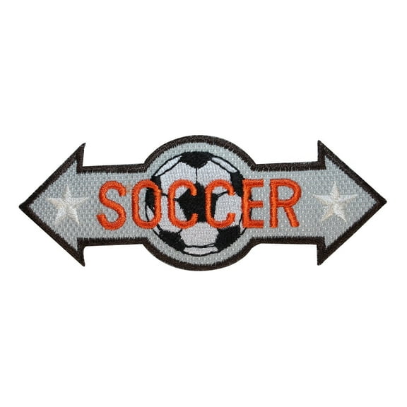 ID 1490 Soccer Badge Patch Futball Club Craft Embroidered Iron On Applique
