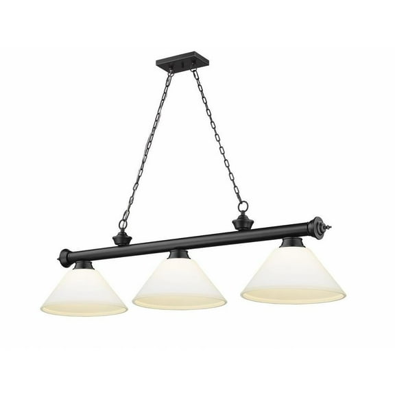 3 Light Billiard in Traditional and Classical Style-18.75 inches Tall and 14 inches Wide Bailey Street Home 372-Bel-4596673
