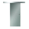 thumbnail image 2 of AWC Opaque Glass Barn Door Covers Opening Size 36"wide x 96"high Opaque Frosted Glass with Silver Aluminum Track, 2 of 2