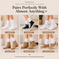 thumbnail image 5 of Miaocao Womens Slouch Scrunch Boot Socks, 6-Pairs Retro Cushioned Knee High Soft Knit Sock Girls Casual Athletic, 5 of 7
