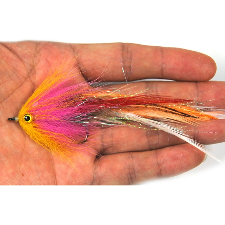 SANWOOD Feather Sharp Hook Trout Salmon Steelhead Pike Streamer