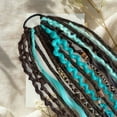thumbnail image 3 of Leutsin Elastic Dread Ponytail Salty-Soul - Boho Braided Ponytail Extension with Hair Tie,Lightweight Natural Hand-Braided Braids Long Dreadlock Beads Ponytail for Women Men,Casual Styles (Style D), 3 of 6